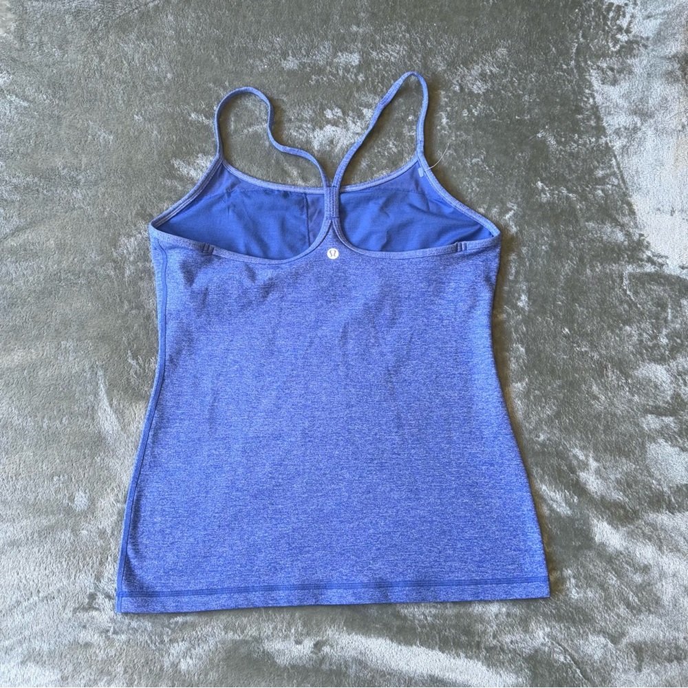 Ultramarine heather blue Lululemon workout top